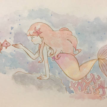 海の底にて