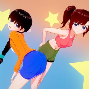 柔道女子とファイヤーガール