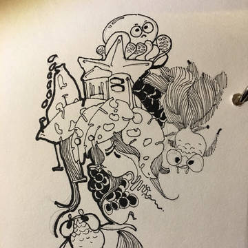 黑白插画