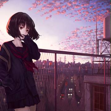 夕暮れ