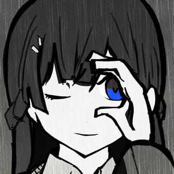 月ノ美兎（切り絵風）