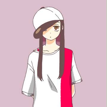 大きいシャツの女の子