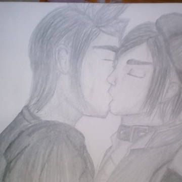 Guan Ping and Xingcai. Kiss