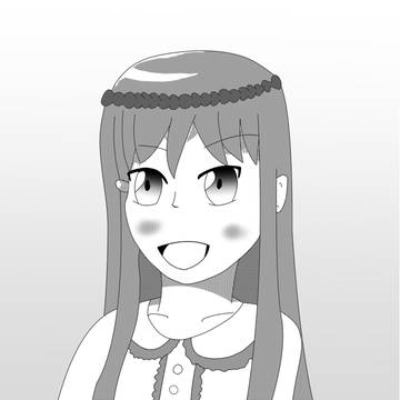 塚原いずみ誕生日絵　漫画風