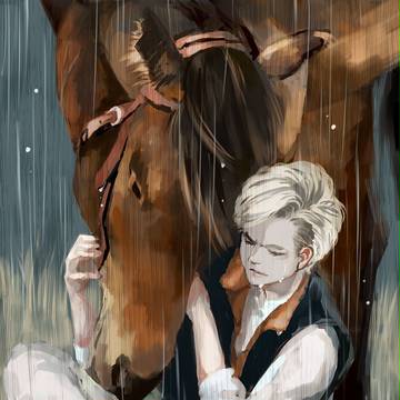 少年と馬