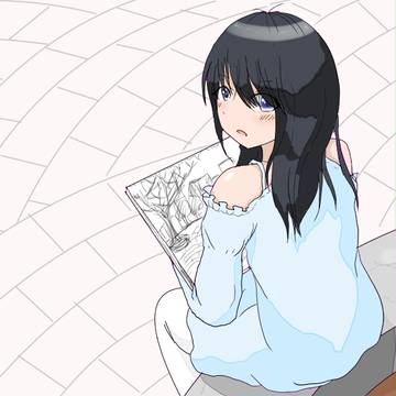 絵を描いてる人