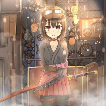 スチームパンク和装娘