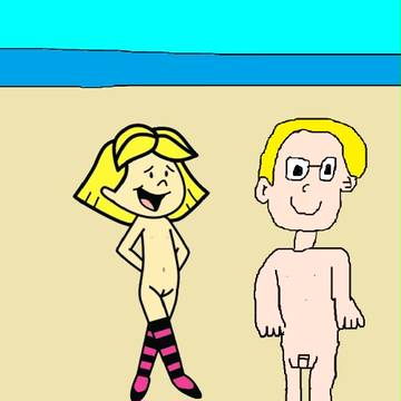 Timmy and Emily at the beach