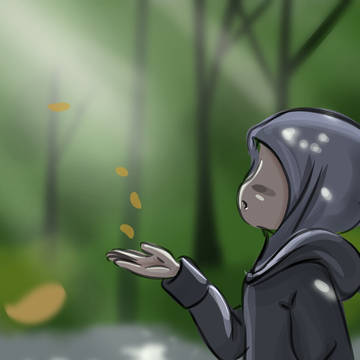 Digital painting " fall "