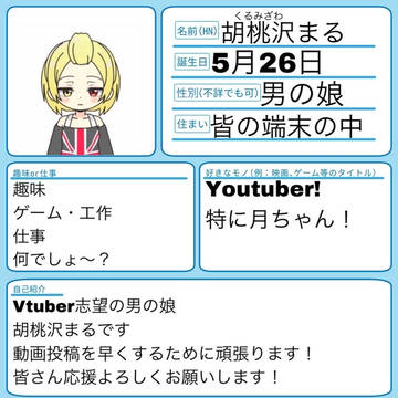 僕のプロフだよ