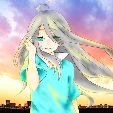 夕日