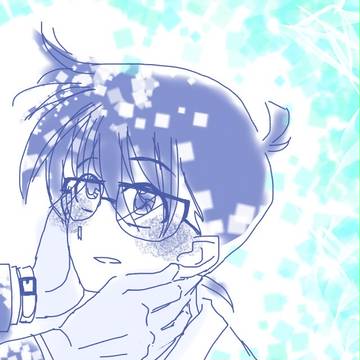 赤面コナンくんと高コのらくがき