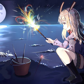 夜花火