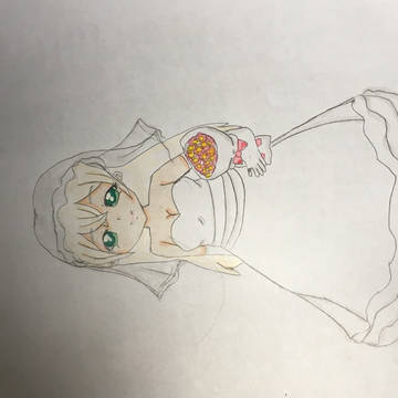 ウェディングドレスツキミちゃん！
