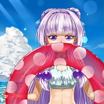 「あの、、海、入りませんか？／／」