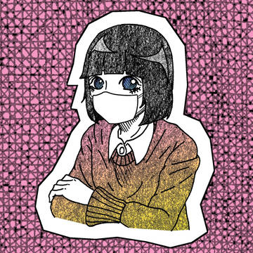 2枚目はマスクなしのイラストですっ！