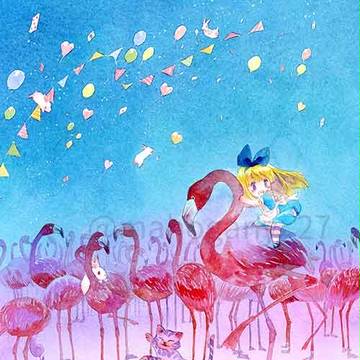 オペラピンクとマリンブルー