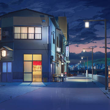 海岸通り夜
