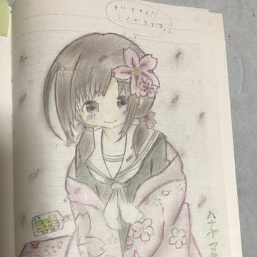 ハナヤマタ 描いてみました！