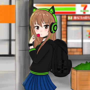little girl with razer gear