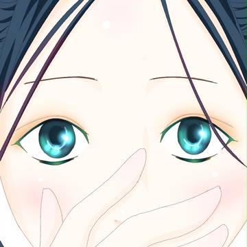 蒼い瞳