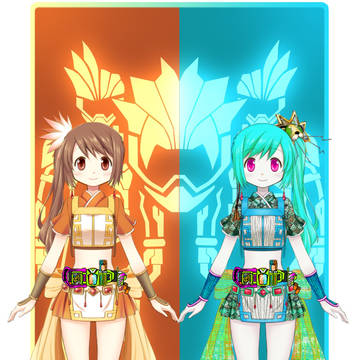 『雑コラ』ツルノシスターズ XX　中華プレイヤー　Lv.20