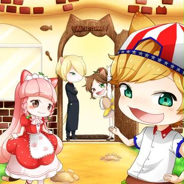 ねこのごはん屋さん。
