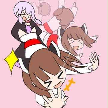 ゆかきりで、ジャイアントスイング！