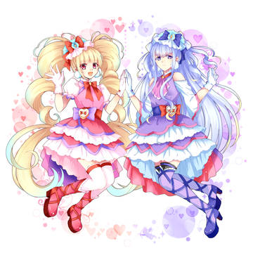 キュアマシェリとキュアアムール