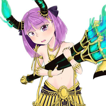 ダレイオス衣装のエレナ