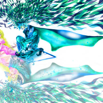 習作 姫と騎士導化 森の湖畔