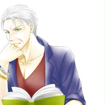本を読むおじさん