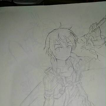 キリト描いてみた