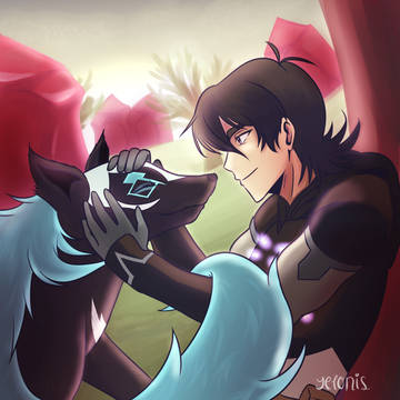 Voltron - Keith and Cosmic Wolf