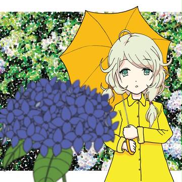 こずえと紫陽花