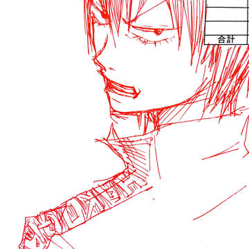 落書きの荒北