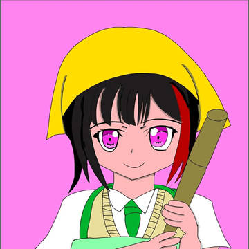 呪われた井戸の時のエプロン姿の蘭