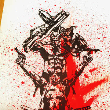 【切り絵】デッドプール&ケーブル【アメコミ】