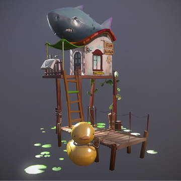 Fish hunter house