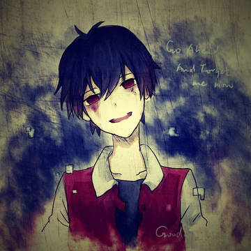glitchy red