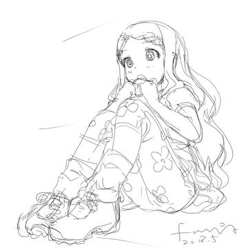 おにぎりを頬張るここなちゃん