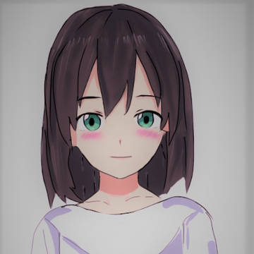 Tシャツの女の子