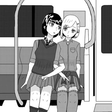 電車の中で無駄話をするだけの百合