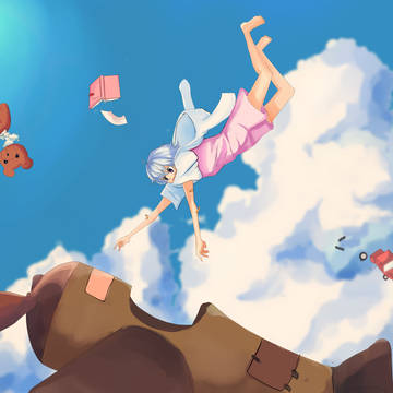 落ちる