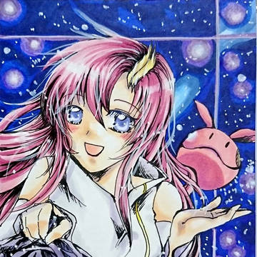 宇宙描きたくて
