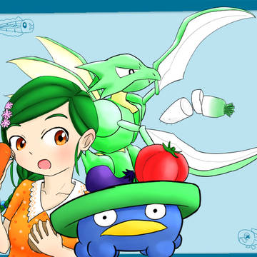 葵ちゃんと野菜とポケモンと