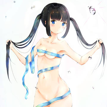 黒髪ツインテ