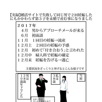 【実録】婚活サイトで失敗して第３子を未婚で産む事になりました５