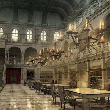 悪魔の城　図書室