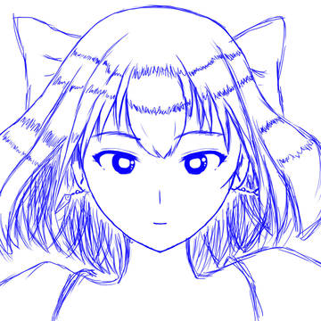 青い